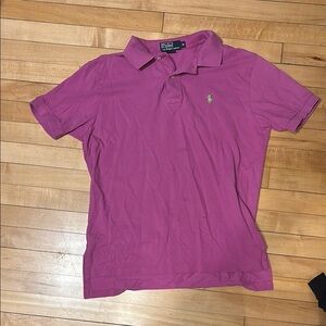 Pink 2 button polo